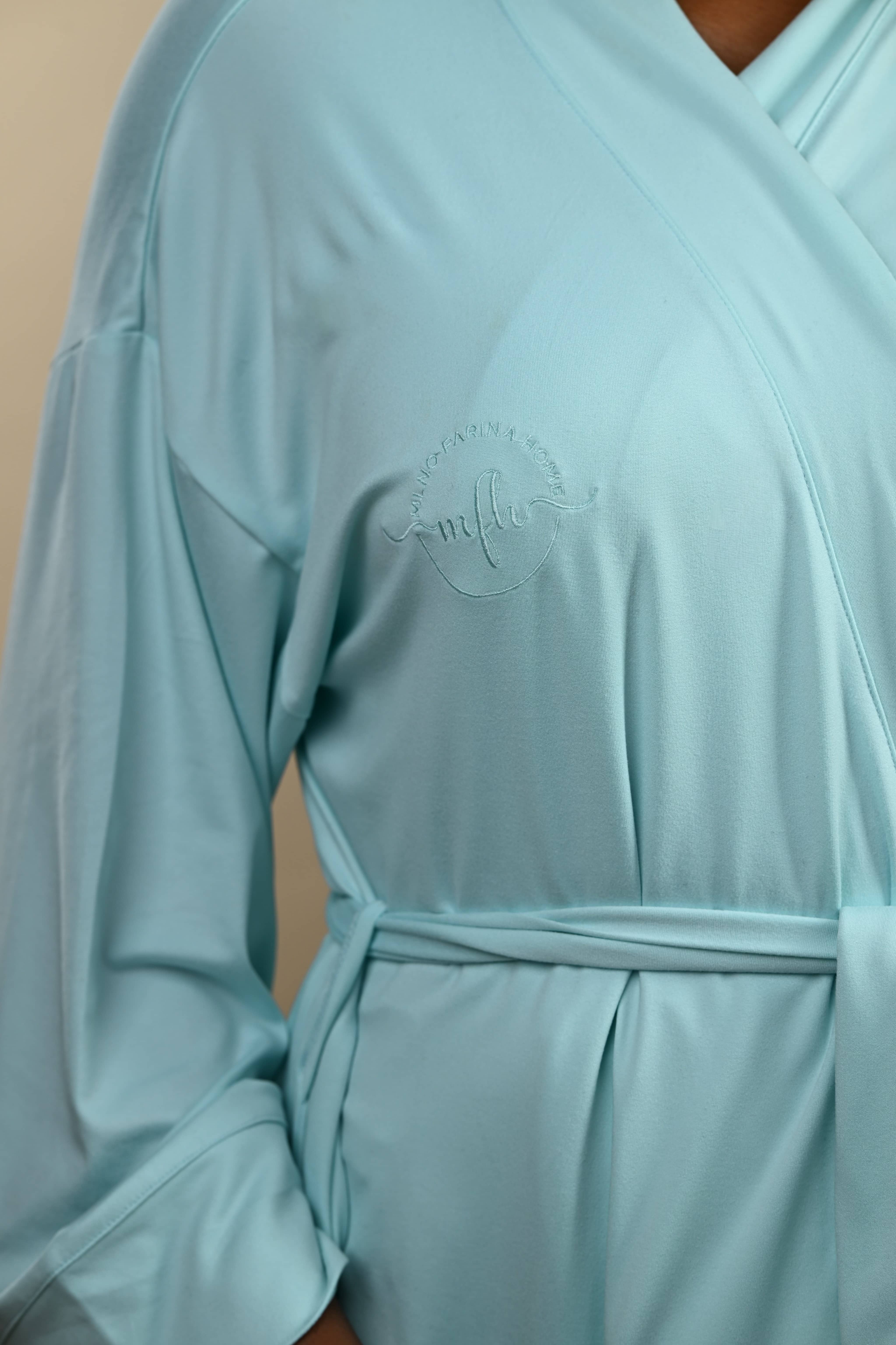 Luxe Lounge Robe – Tranquil Teal